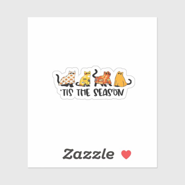 Adesivo Funny Tis The Season Spooky Halloween Costume (Folha)