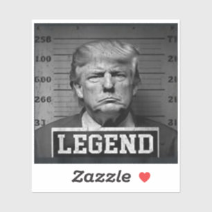 Adesivo Funny Trump 2024 Presidente Legend
