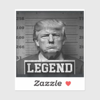 Adesivo Funny Trump 2024 Presidente Legend