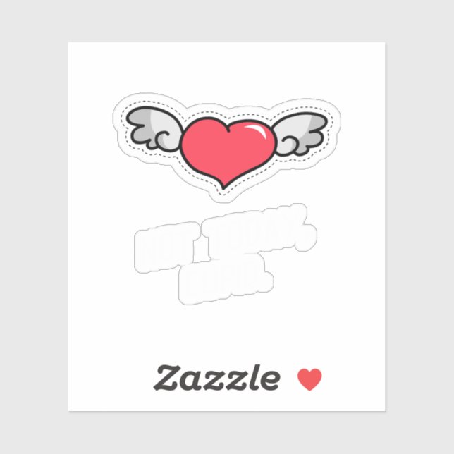 Adesivo Funny Valentine Quote Single Life Cartoon (Folha)