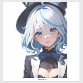 Adesivo Fúria Cuta - Fanart de Impacto Genshin