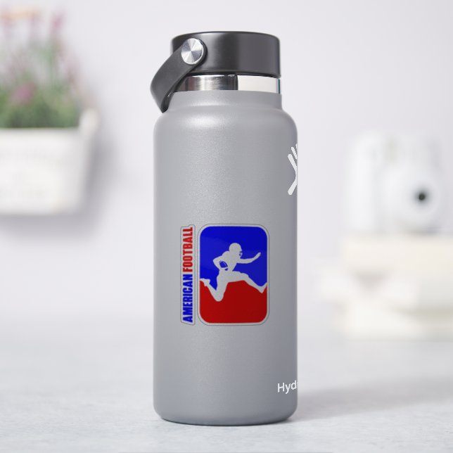 Adesivo Futebol americano | 3"x 3"- Transparente brilhante (HidroFlask)