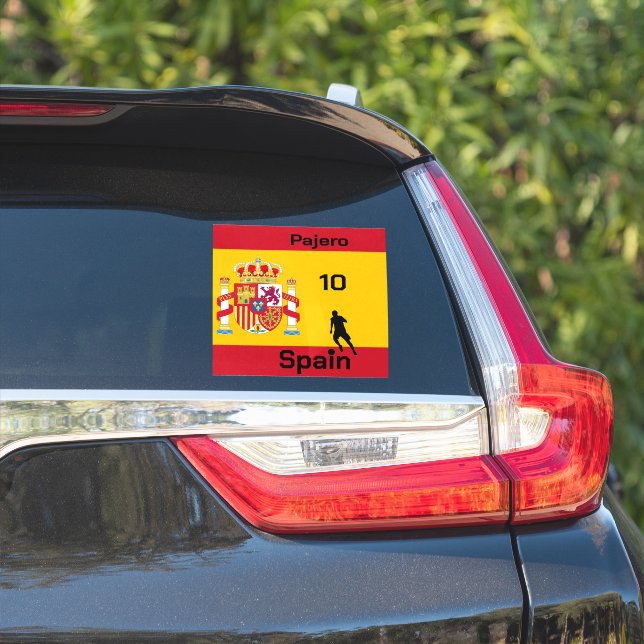 Adesivo Futebol espanhol personalizável (Lado do carro)