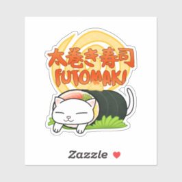 Adesivo Futomaki Sushi Cat