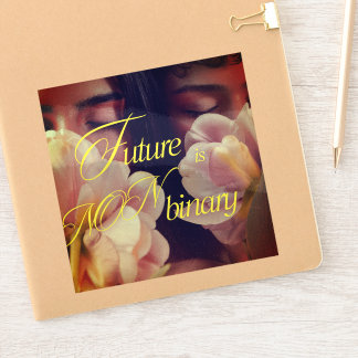 Adesivo Future is Non-binary Floral Sticker