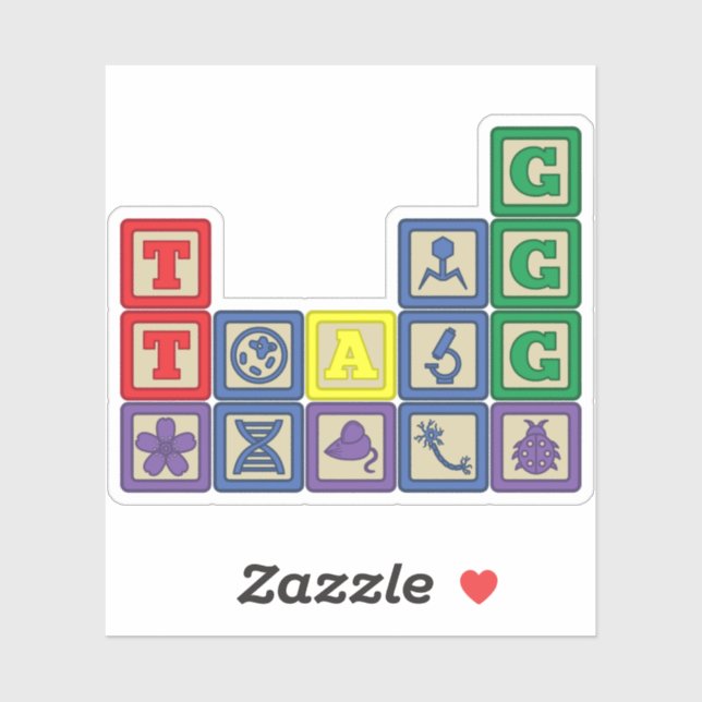 Adesivo Futuro Biólogo Bloqueia Vinheta de Contorno (Folha)