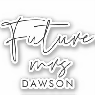 Adesivo Futuro minimalista moderno Senhora Noiva Futura