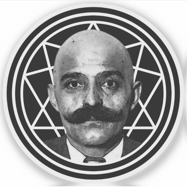 Adesivo G.I. Gurdjieff The Magus (branco) (Frente)