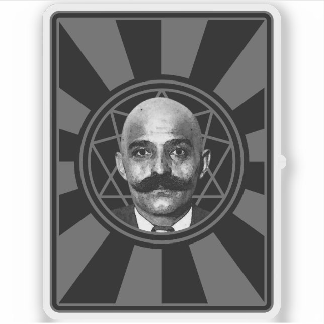 Adesivo G.I. Gurdjieff The Magus - v2 (cinza) (Frente)