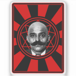 Adesivo G.I. Gurdjieff The Magus - v2 (vermelho)