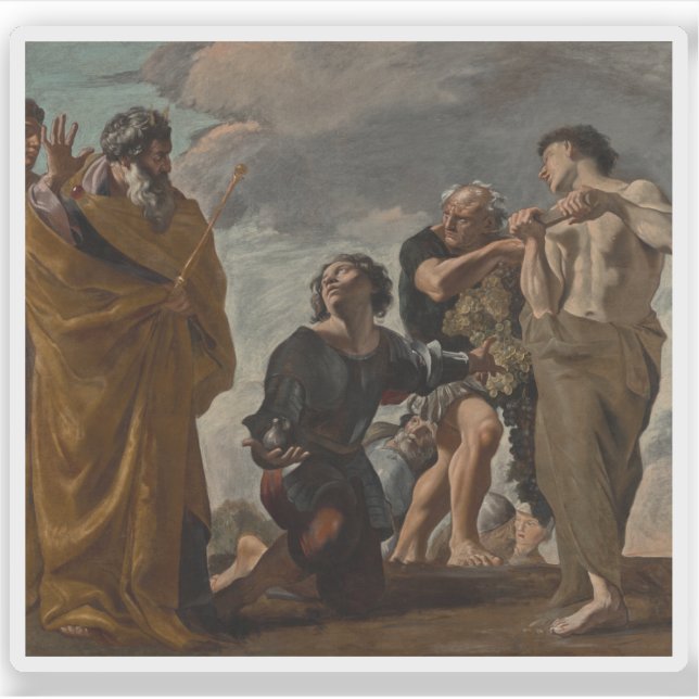 Adesivo G. Lanfranco: Moisés e os Mensageiros do Canadá (Frente)