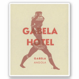 Adesivo Gabela Hotel Angola Africa Sticker