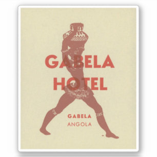 Adesivo Gabela Hotel Angola Africa Sticker