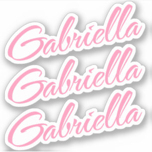 Adesivo Gabriella Decorative Name (Nome decorativo) no ade