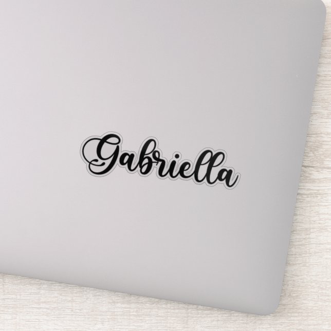 Adesivo Gabriella Name - Caligrafia manuscrita (Detalhe)