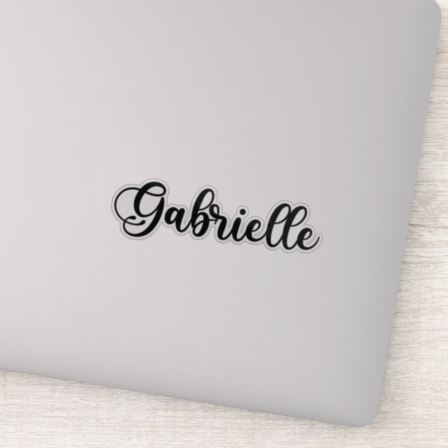 Adesivo Gabrielle Name - Caligrafia manuscrita (Detalhe)