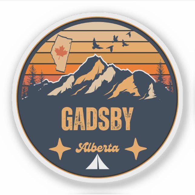 Adesivo Gadsby, Alberta (Frente)