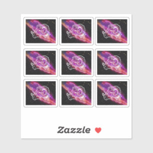 Adesivo Galaxy Aries Constelação Sinal Zodiac