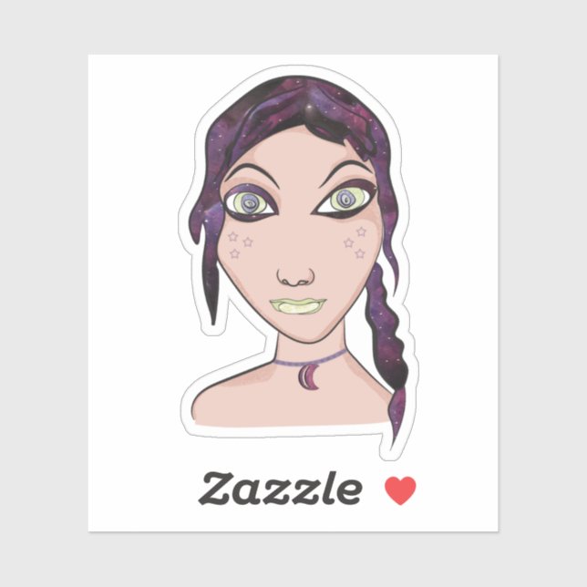 Adesivo Galaxy Girl (Folha)