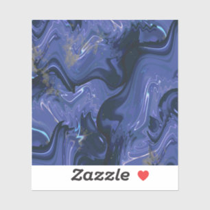 Adesivo Galaxy Swirl Blue Glitter Abstrato Padrão cósmico