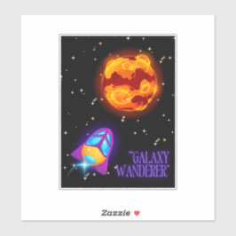 Adesivo Galaxy Wanderer Copo Isolado