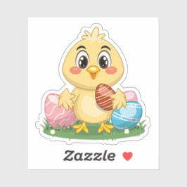Adesivo Galinha de Páscoa
