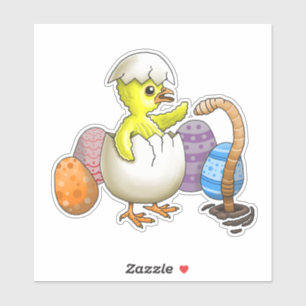 Adesivo Galinha de Páscoa chapada