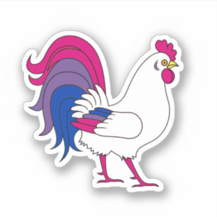 Adesivo Galo Bissexual