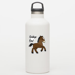 Adesivo Galope Adorável! Design de Cavalo Kawaii Feliz