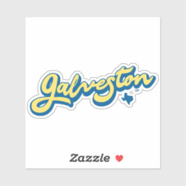 Adesivo Galveston Island Texas