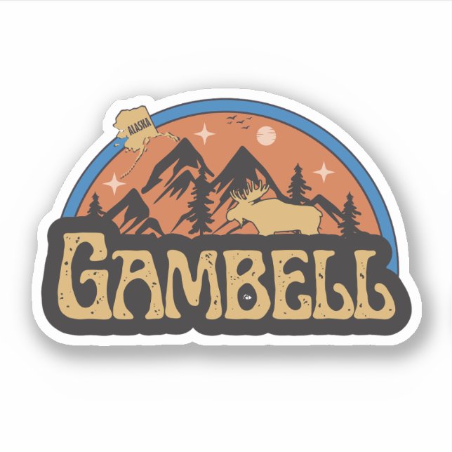 Adesivo Gambell, Alaska Sticker (Frente)