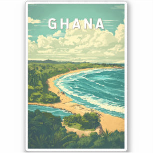 Adesivo Gana Illustration Viagem Art Vintage
