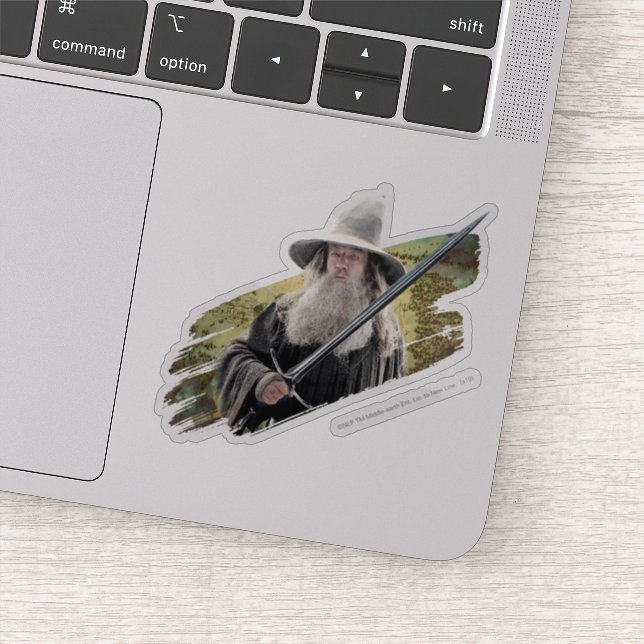 Adesivo Gandalf com Espada Verde (Detalhe)