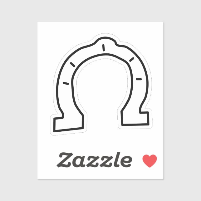 Adesivo Gangue Cavalo Ferradura (Folha)