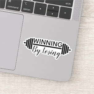 Adesivo Ganhar Perdendo - Exercício - Aumento de Peso