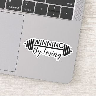 Adesivo Ganhar Perdendo - Exercício - Aumento de Peso