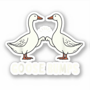 Adesivo Ganso Casal Funny Goose Bumps Sarcástico Goose Lov