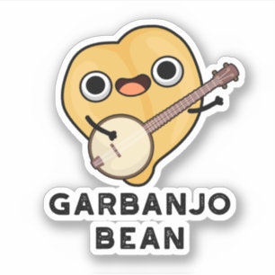 Adesivo Gar-banjo Bean Cute Garbanzo Banjo Pun