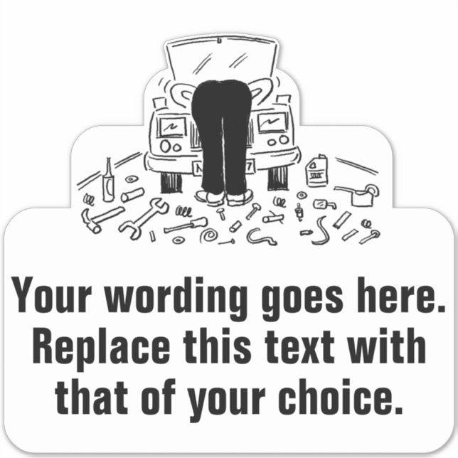 Adesivo Garage Mechanical or Car Servicing (Frente)