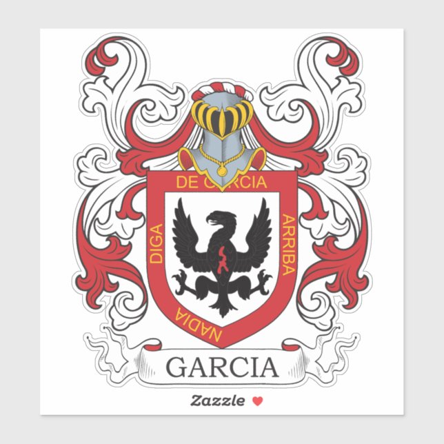 Adesivo Garcia Family Crest (Folha)