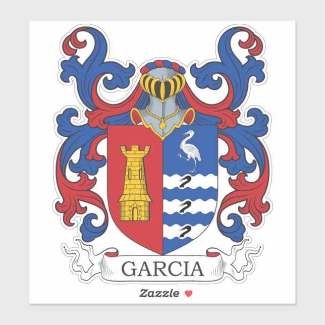 Adesivo Garcia Family Crest (Folha)