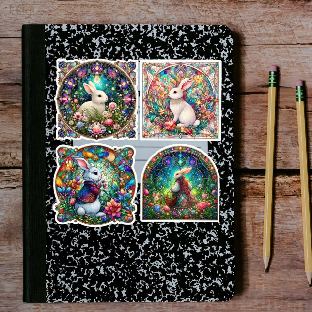 Adesivo Garden Fantasy Bunny Sached Glass Páscoa (Criador carregado)