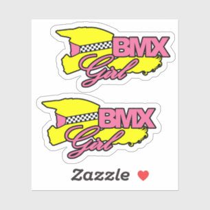 Adesivo Garota BMX