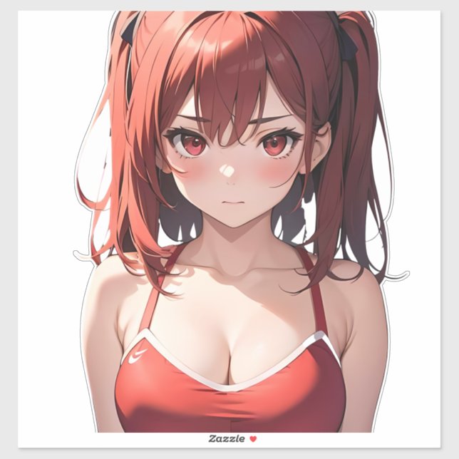 Adesivo Garota de Animação de Gym, Yasutake Kohaku (Folha)