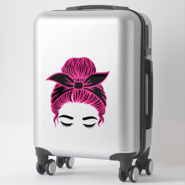 ADESIVO GAROTA DO MESSY BUN [MBG6] (Mala)