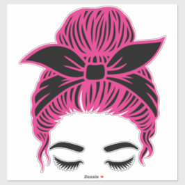 ADESIVO GAROTA DO MESSY BUN [MBG6]