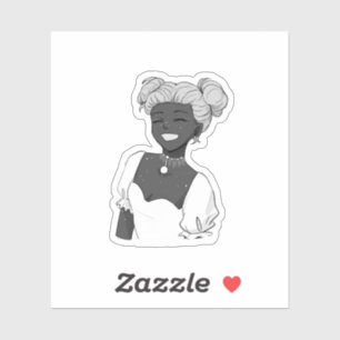 Adesivo Garota do Sorriso Brilhante