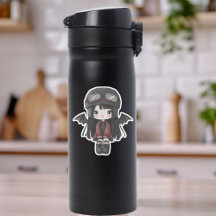 Garota Gótica Piloto Asas Cutie Personalizado Anim