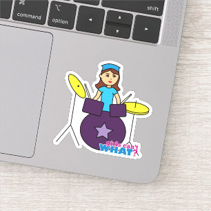Adesivo Garotas não sabem o quê? Design Personalizado do