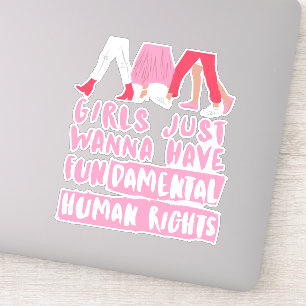 Adesivo Garotas querem direitos fundamentais Art Vinyl